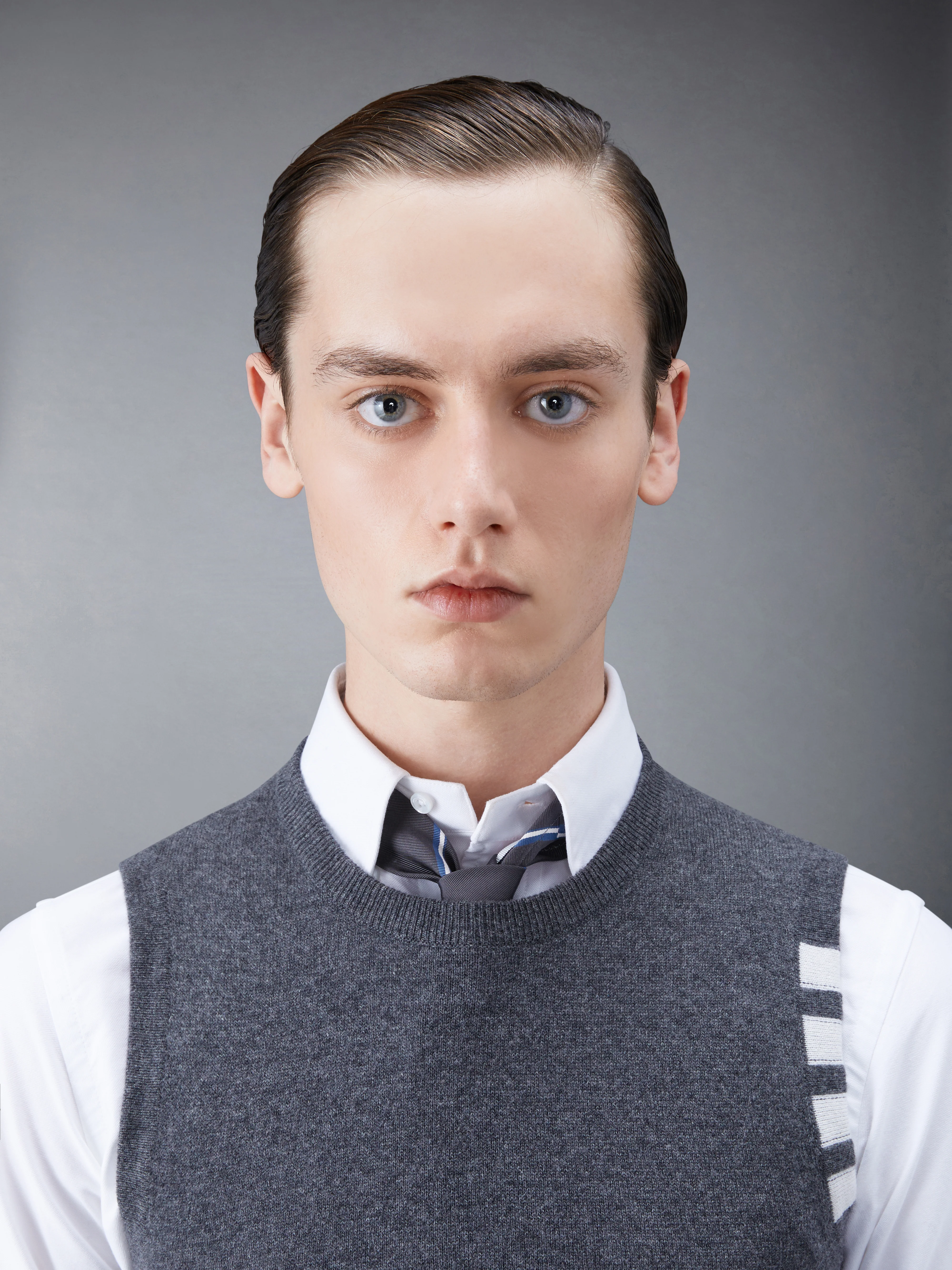 Cashmere 4-Bar Short Crew Neck Shell Top - Image 5