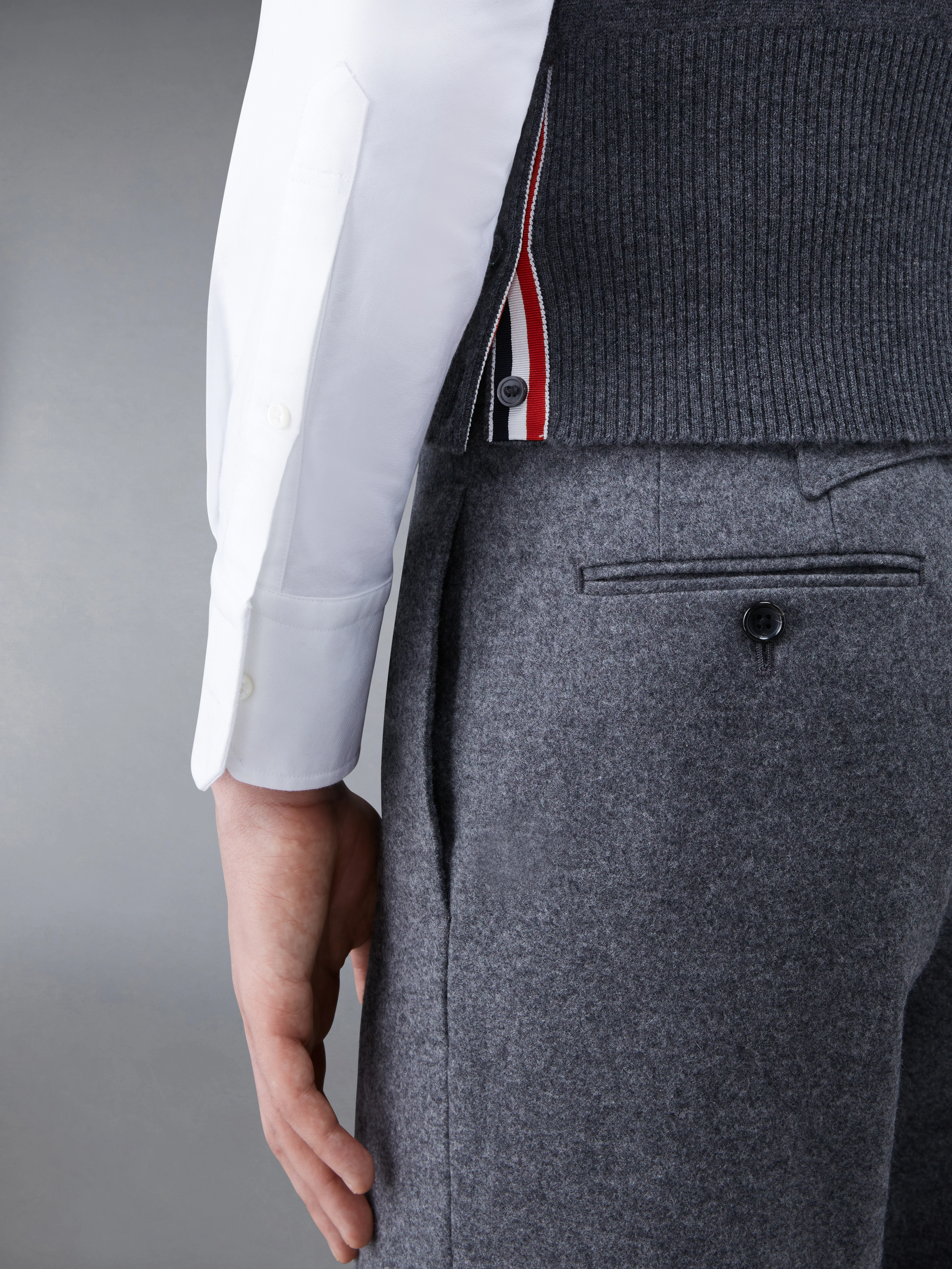 Cashmere 4-Bar Short Crew Neck Shell Top - Image 6