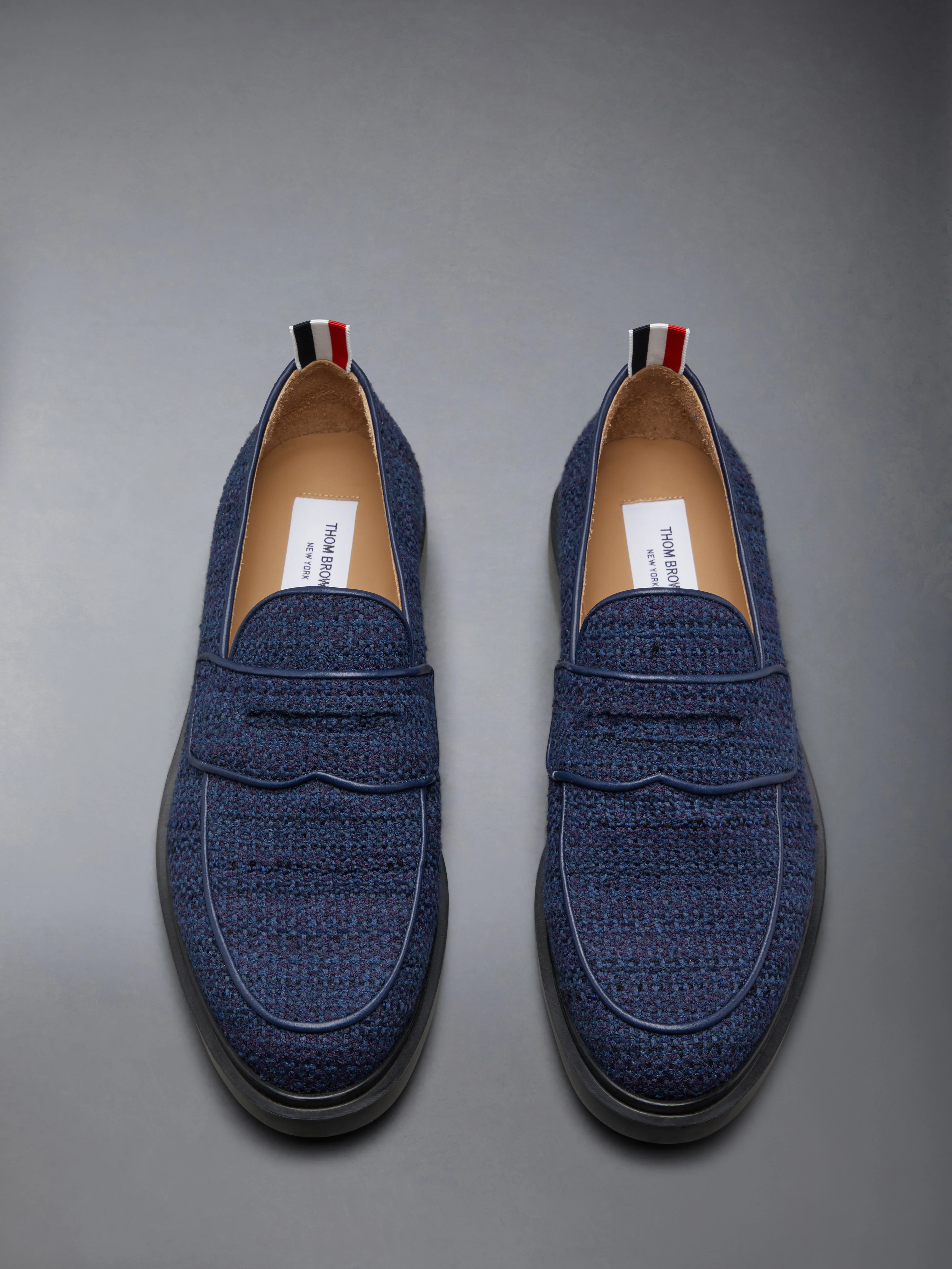 COTTON TWEED RUBBER SOLE CLASSIC PENNY LOAFER - Image 5
