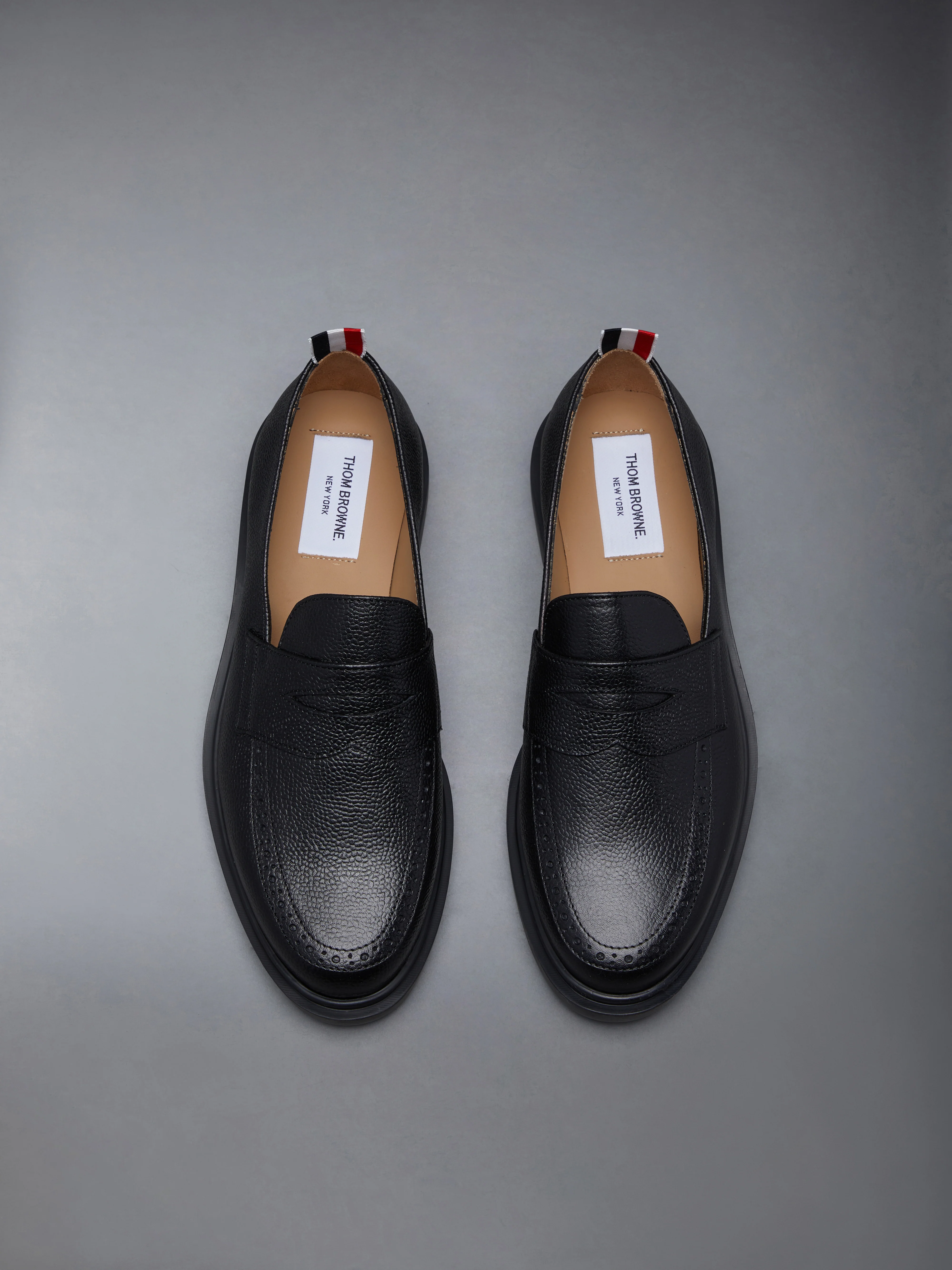 PEBBLE GRAIN RUBBER SOLE PENNY LOAFER - Image 5