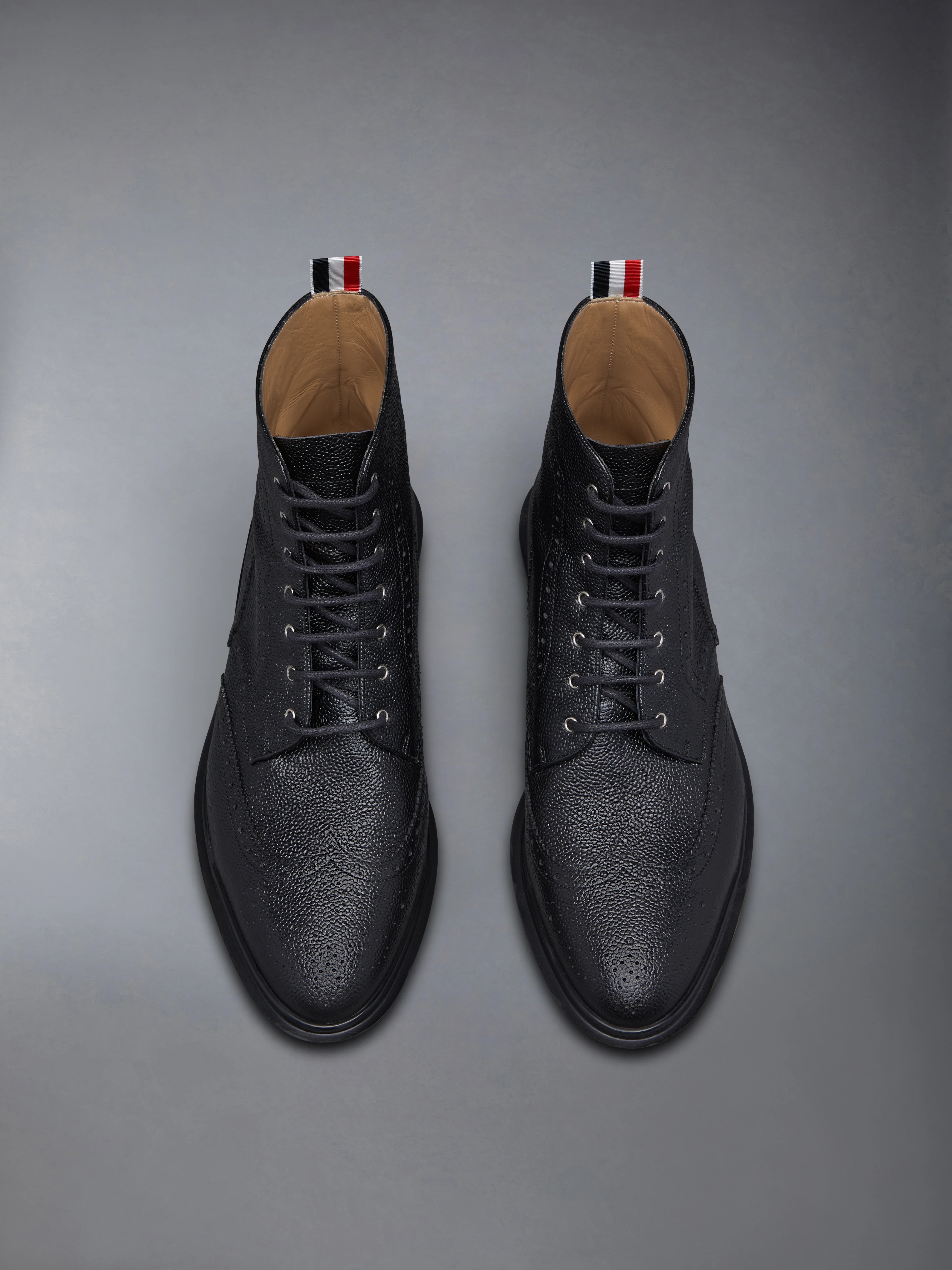 PEBBLE GRAIN RUBBER SOLE WINGTIP BOOT - Image 5
